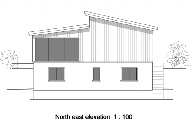North east elevation 1:100